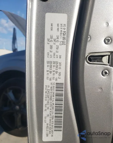 2015 Dodge Journey Crossroad from USA, damaged, VIN 3C4PDCGG4FT714913